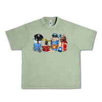 Oil Green police coffee cup Urban Heavy Tee - AdoDesignShop