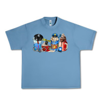 Pebble Blue police coffee cup Urban Heavy Tee - AdoDesignShop