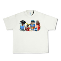 Pistachio police coffee cup Urban Heavy Tee - AdoDesignShop