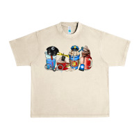 Sandshell police coffee cup Urban Heavy Tee - AdoDesignShop