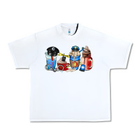 White police coffee cup Urban Heavy Tee - AdoDesignShop
