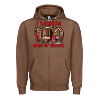 Chestnut i tackled 100 days of school Zipper Hoodie - MaliasSmallBusiness