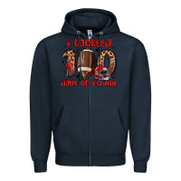 I Tackled 100 Days Of School Zipper Hoodie | Teevron