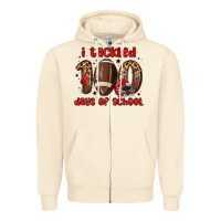 Sandshell i tackled 100 days of school Zipper Hoodie - MaliasSmallBusiness