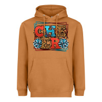 Meerkat Cheer Baseball stitchs Heavyweight Hoodie - LillyAllenDesigns