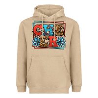 Mushroom Cheer Baseball stitchs Heavyweight Hoodie - LillyAllenDesigns