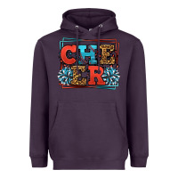 Plum Cheer Baseball stitchs Heavyweight Hoodie - LillyAllenDesigns