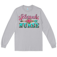 Moon Dust western blessed nurse pink floral arrow Long Sleeve Tee - BarkalooDesign