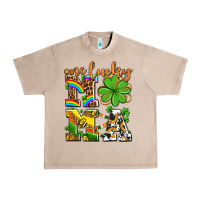 French Oak one lucky mama Urban Heavy Tee - AdoDesignShop