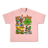 Salmon one lucky mama Urban Heavy Tee - AdoDesignShop