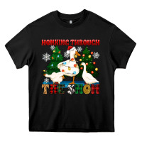 Black honking through the snow Heavy Core Tee - Zillion Design Studio