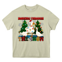 Mossy honking through the snow Heavy Core Tee - Zillion Design Studio