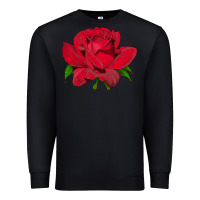 Black Oklahoma Rose Illustrations Premium Sweatshirt - LillyAllenDesigns