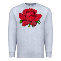 Heather Grey Oklahoma Rose Illustrations Premium Sweatshirt - LillyAllenDesigns