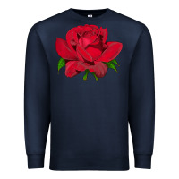 Navy Oklahoma Rose Illustrations Premium Sweatshirt - LillyAllenDesigns