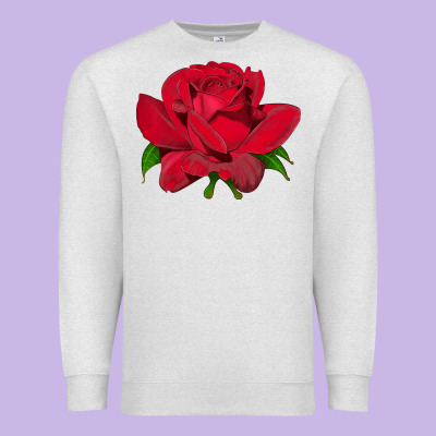 Oklahoma Rose Illustrations Premium Sweatshirt Designed By Lillyallendesigns