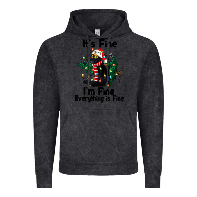 It's Fine I'am Fine Everything Is Fine Vintage Hoodie by FaDigitalArtStudio | Teevron
