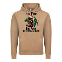 Vintage Coffee It's Fine I'am Fine Everything Is Fine Vintage Hoodie - FaDigitalArtStudio