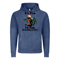 Vintage Denim It's Fine I'am Fine Everything Is Fine Vintage Hoodie - FaDigitalArtStudio