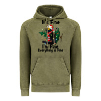 Vintage Olive It's Fine I'am Fine Everything Is Fine Vintage Hoodie - FaDigitalArtStudio