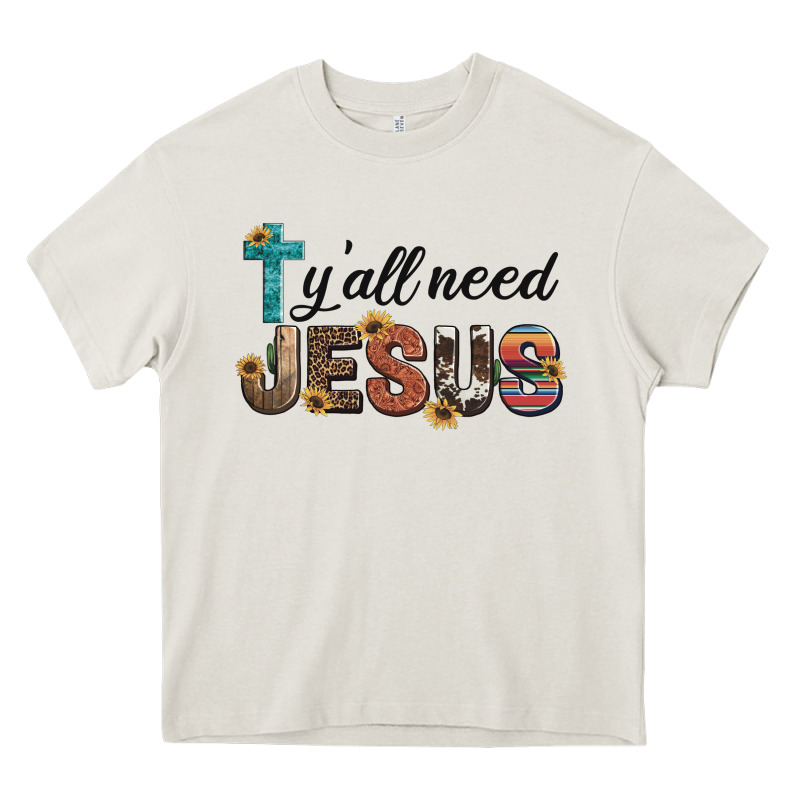 Y'all Need Jesus Heavy Core Tee by Artiststas | Teevron