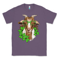 Lavender st patricks goat with glasses Classic Tee - Artiststas