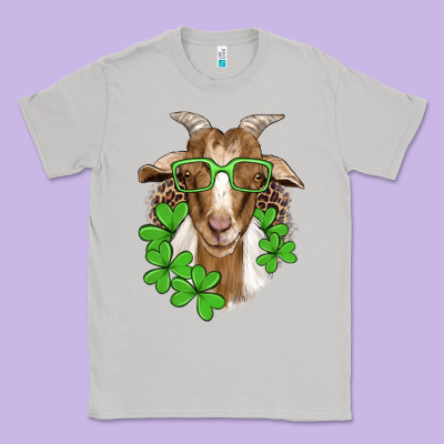 St Patricks Goat With Glasses Classic Tee Designed By Artiststas