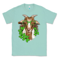 Seafoam st patricks goat with glasses Classic Tee - Artiststas