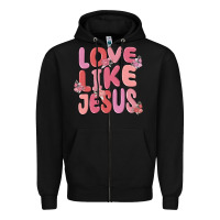 Black love like jesus Zipper Hoodie - MaliasSmallBusiness