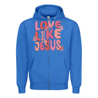 True Royal love like jesus Zipper Hoodie - MaliasSmallBusiness