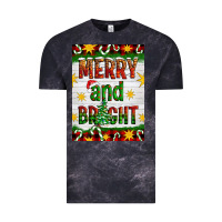 Cloud Black Merry And Bright Vintage Tee - Artiststas