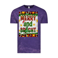 Cloud Purple Merry And Bright Vintage Tee - Artiststas