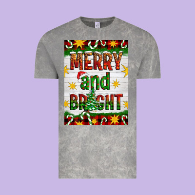 Merry And Bright Vintage Tee Designed By Artiststas
