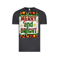 Vintage Black Merry And Bright Vintage Tee - Artiststas