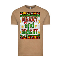 Vintage Coffee Merry And Bright Vintage Tee - Artiststas