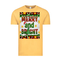 Vintage Mustard Merry And Bright Vintage Tee - Artiststas