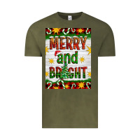 Vintage Olive Merry And Bright Vintage Tee - Artiststas