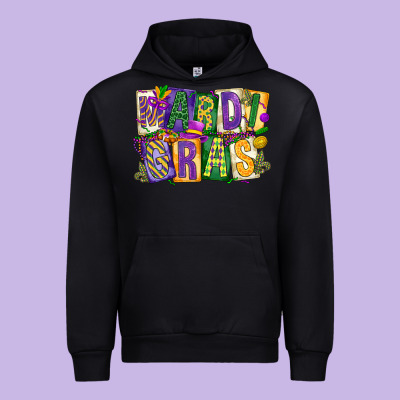 Mardi  Gras Urban Hoodie Designed By Cowgirlartshop