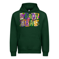 Forest Green mardi  gras Urban Hoodie - CowGirlArtShop