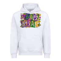 White mardi  gras Urban Hoodie - CowGirlArtShop