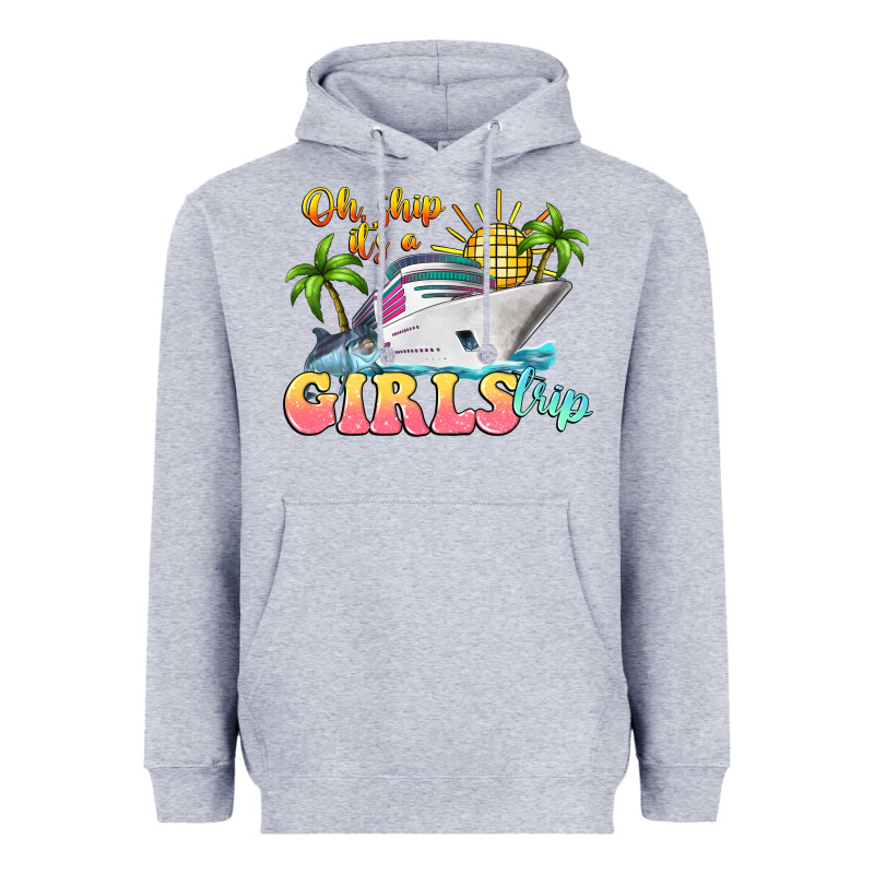Oh Ship It's A Girls Trip Heavyweight Hoodie by LillyAllenDesigns | Teevron