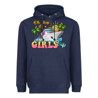 Navy oh ship it's a girls trip Heavyweight Hoodie - LillyAllenDesigns