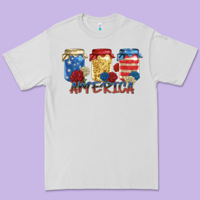 America Mason Jar Premium Tee Designed By Zillion Design Studio