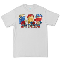 Dove Grey america mason jar Premium Tee - Zillion Design Studio