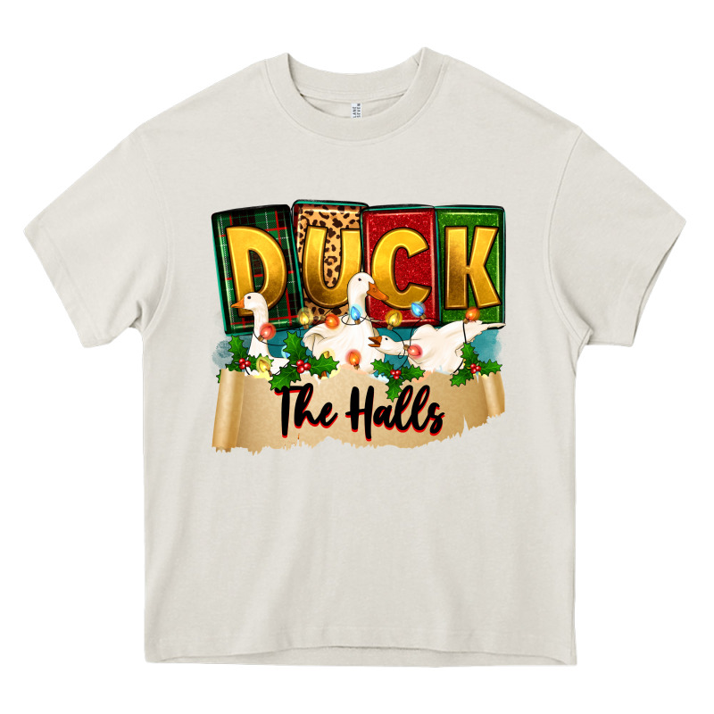 Christmas Duck The Halls Heavy Core Tee by Zillion Design Studio | Teevron
