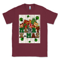 Burgundy merry xmas Classic Tee - AdoDesignShop