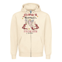 Sandshell cupids brewing company Zipper Hoodie - MaliasSmallBusiness