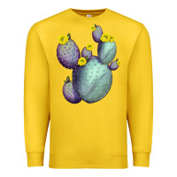 Lemon Opunthia Santa Rita Cactus Premium Sweatshirt - LillyAllenDesigns