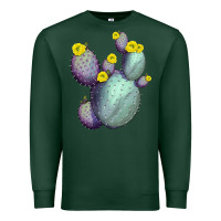 Sports Green Opunthia Santa Rita Cactus Premium Sweatshirt - LillyAllenDesigns