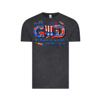 Vintage Black with god all things are possible usa Vintage Tee - AdoDesignShop